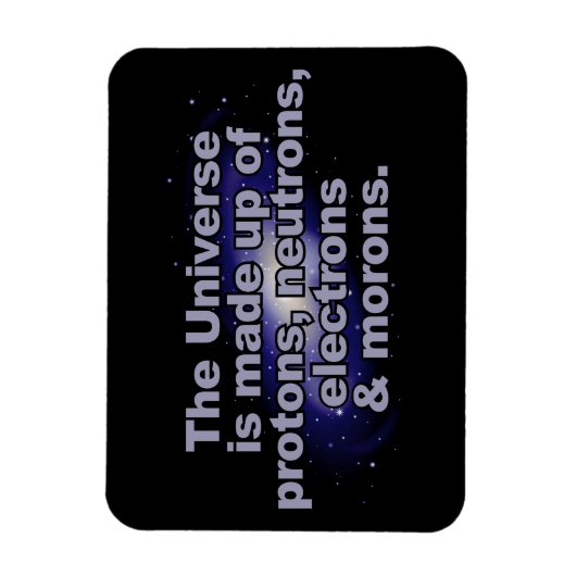 Witziger Magnet "Das Universum" (Vertikal)