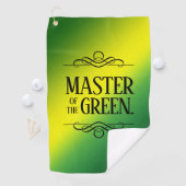Witziger Meister des Grünen Golfhandtuch (Insitu)