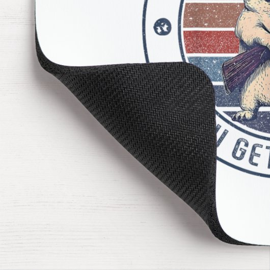 Witziger Mops mit Waffen - Chaos mit dem Mops, den Mousepad (Ecke)