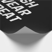 witziger Mountainbike-Crash-Schwung wiederholen Geschenkpapier (Ecke)