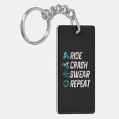 witziger Mountainbike-Crash-Sweet Schlüsselanhänger (Vorderseite links)