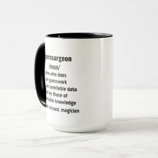 witziger Neurochirurg - Geschenke für Männer Tasse (Vorderseite Links)