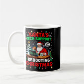 Witziger Neustart von Santas Tech-Support-Weihnach Kaffeetasse (Links)