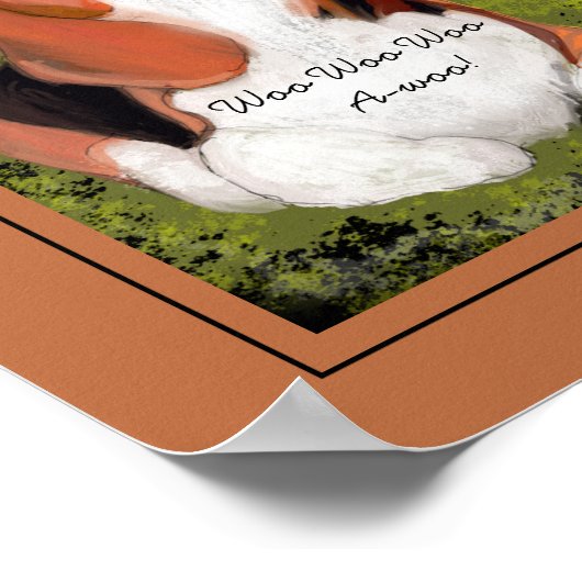 Witziger, Niedlicher Beagle Poster (Ecke)