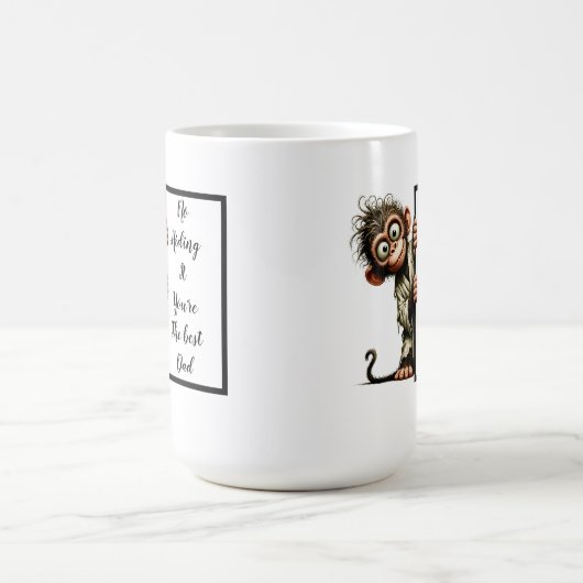 Witziger Papa-Geschenk mit lustigem und sonderbare Kaffeetasse (Mittel)