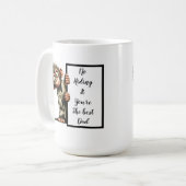 Witziger Papa-Geschenk mit lustigem und sonderbare Kaffeetasse (Vorderseite Links)