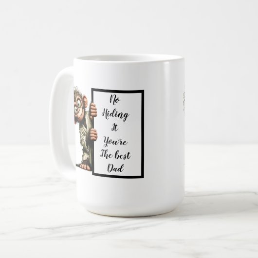 Witziger Papa-Geschenk mit lustigem und sonderbare Kaffeetasse (Vorderseite Links)