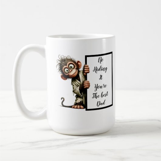 Witziger Papa-Geschenk mit lustigem und sonderbare Kaffeetasse (Links)