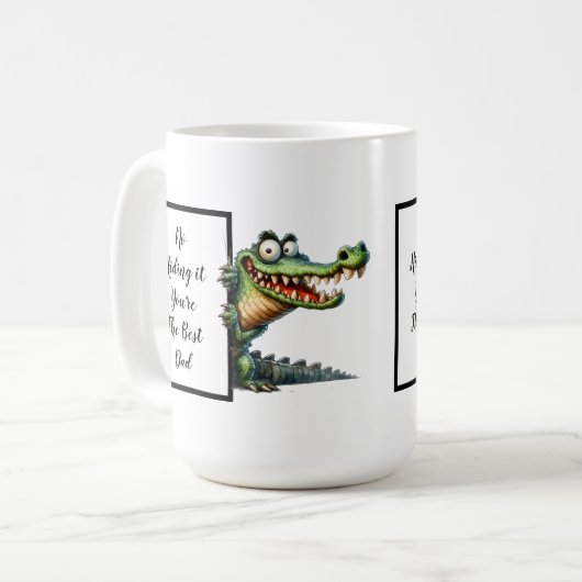 Witziger Papa-Geschenk mit lustiger und eigenartig Kaffeetasse (Vorderseite Links)