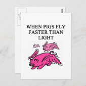 witziger Physikwitz Postkarte (Vorne/Hinten)