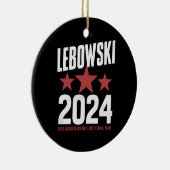 Witziger politischer Name Lebowski - politische Wa Keramik Ornament (Rechts)