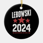 Witziger politischer Name Lebowski - politische Wa Keramik Ornament (Vorne)