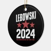 Witziger politischer Name Lebowski - politische Wa Keramik Ornament (Links)