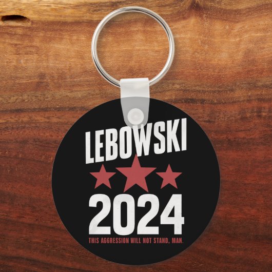 Witziger politischer Name Lebowski - politische Wa Schlüsselanhänger (Vorderseite)