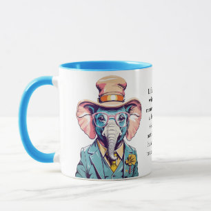 Witziger Rat eines Elefanten Tasse