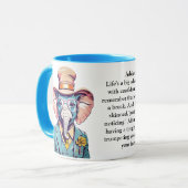 Witziger Rat eines Elefanten Tasse (Vorderseite Links)
