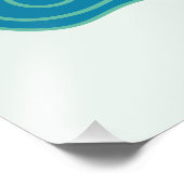 Witziger Regen Fotodruck (Ecke)