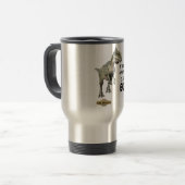 witziger Reisemug "HAPPY DINOSAUR" Reisebecher (Vorderseite Links)