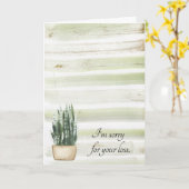 Witziger Rücktritt Entschuldigung für Ihren Verlus Karte (Gelbe Blume)