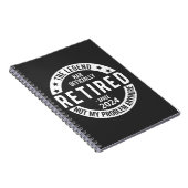 witziger Ruhestand 2024 Notizblock (Rechte Seite)