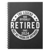 witziger Ruhestand 2024 Notizblock (Vorderseite)