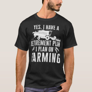 Witziger Ruhestandsplan für den LKW-Bauer Gif T-Shirt