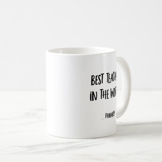 Witziger Schlamm für Lehrer Kaffeetasse (VorderseiteRechts)