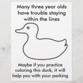 witziger schlechter Flyer Aufmerksamkeit dummer Pa (Vorne)