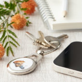 Witziger Schlüsselanhänger mit Katze und Maus Scha (Seite)