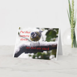 witziger Schneebaum Karte