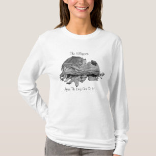 witziger Slogan "Torte Hunde Slipper Art Design" T-Shirt