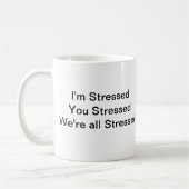 Witziger Spaß, der die Arbeit erledigt Kaffeetasse (Links)