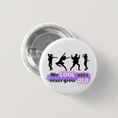 Witziger Spaß-Slogan Button (Vorne & Hinten)