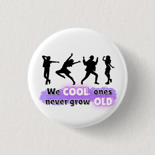 Witziger Spaß-Slogan Button (Vorderseite)