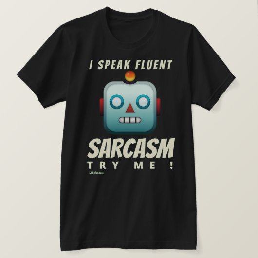 witziger T - Shirt "I SPEAK FLUENT SARCASM" (Design vorne)