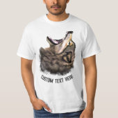Witziger T - Shirt mit Wolf und benutzerdefinierte (Vorderseite)