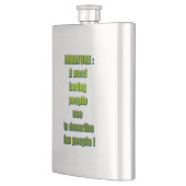 Witziger Text Flachmann (Links)