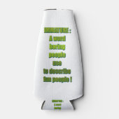 Witziger Text Flaschenkühler (Vorderseite)