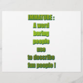 Witziger Text Flyer (Vorne)