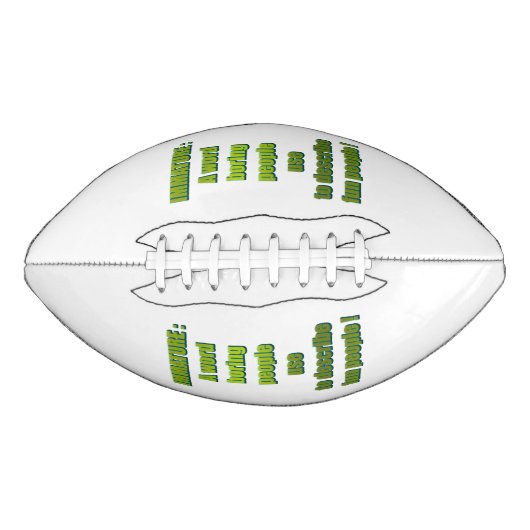 Witziger Text Football (Vorderseite)