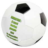 Witziger Text Fußball (Dreiviertel)