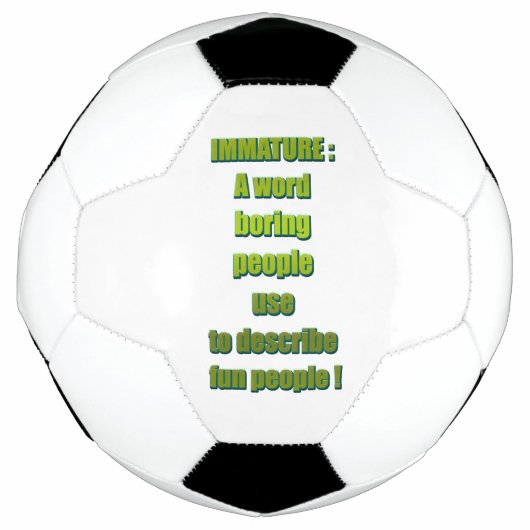 Witziger Text Fußball (Vorderseite)