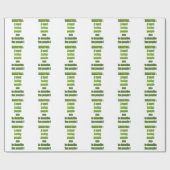 Witziger Text Geschenkpapier (Flach)