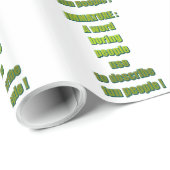 Witziger Text Geschenkpapier (Rolleneckpunkt)