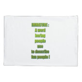 Witziger Text Kissenbezug (Rückseite)