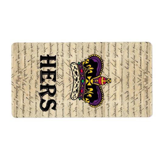 Witziger Text & Krone (Vorne)