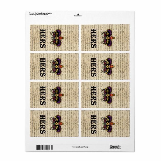 Witziger Text & Krone (Vorne)