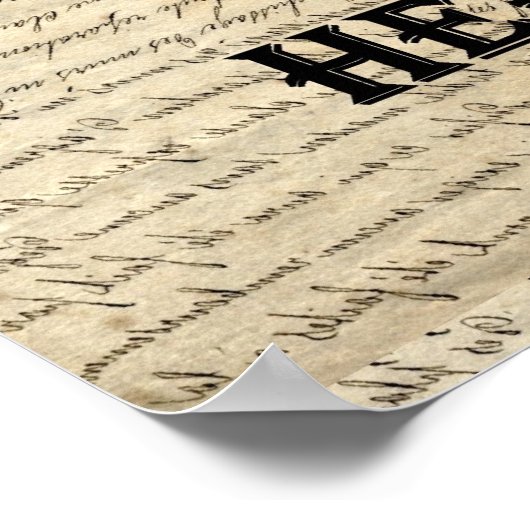 Witziger Text & Krone Poster (Ecke)