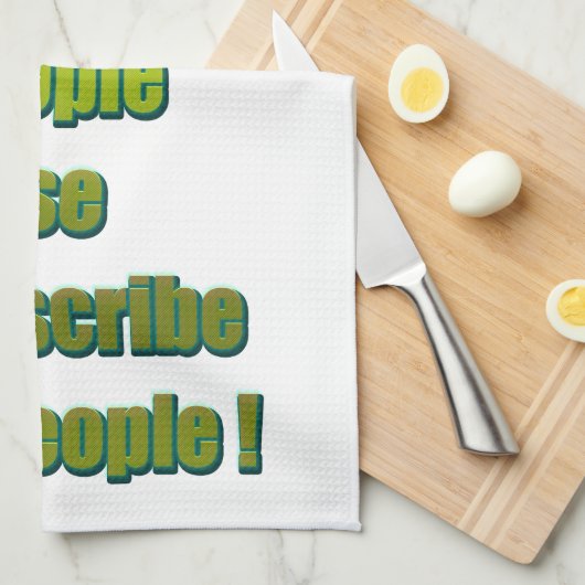 Witziger Text Küchentuch (Viertel Falte)