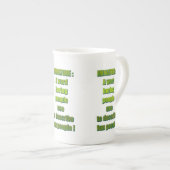 Witziger Text Porzellantasse (Vorderseite Rechts)